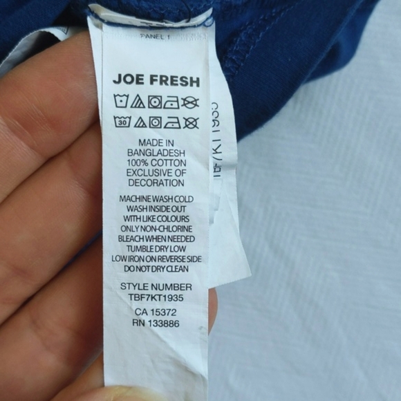 joe fresh hockey graphic raglan long sleeve cotton shirt 2T toddler boys - Picture 7 of 8